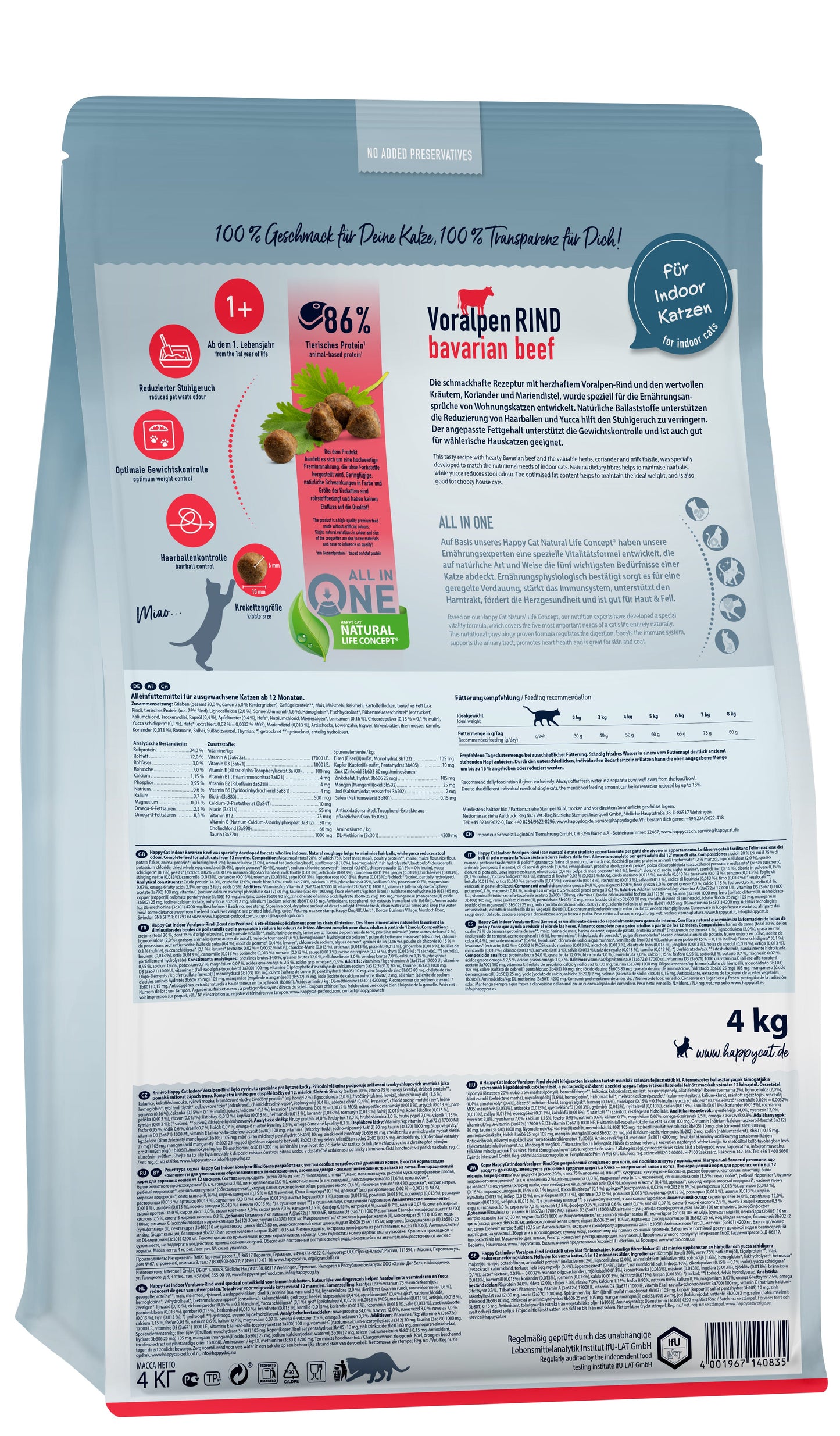 Happy Cat - Super Premium Indoor Bavarian Beef