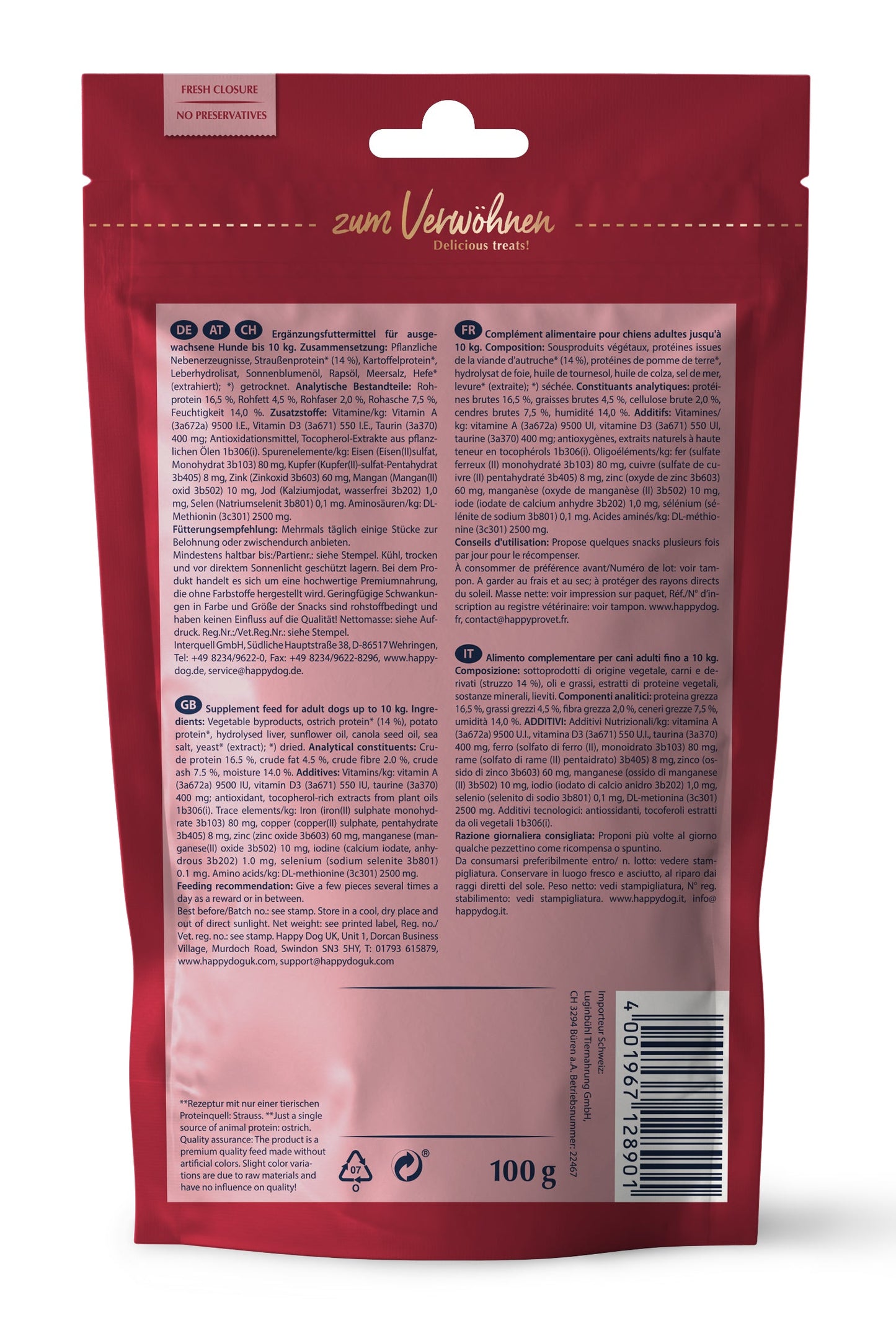 Happy Dog - Sensible Mini Africa - soft snacks