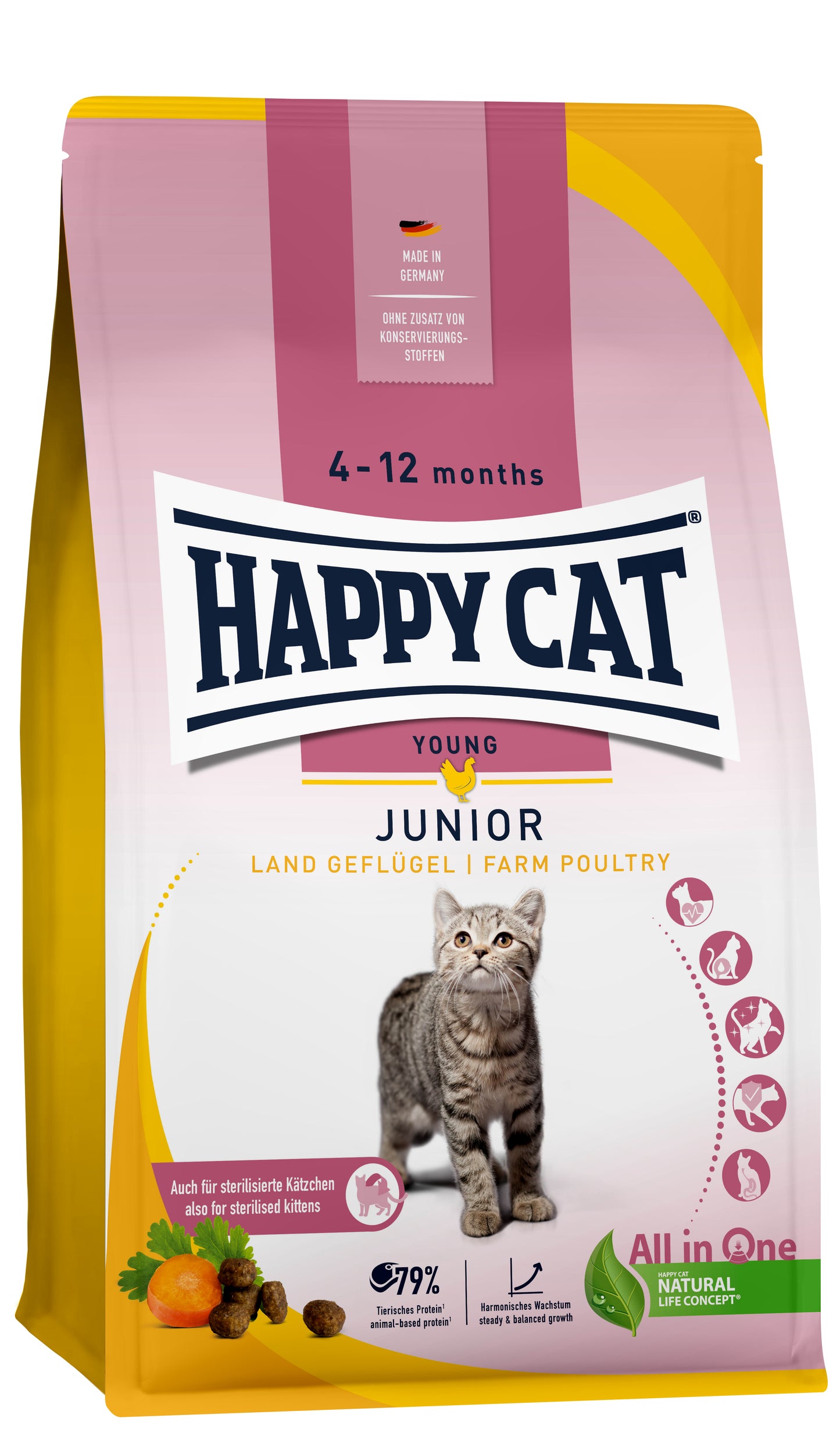 Happy Cat - Super Premium Junior Farm Poultry