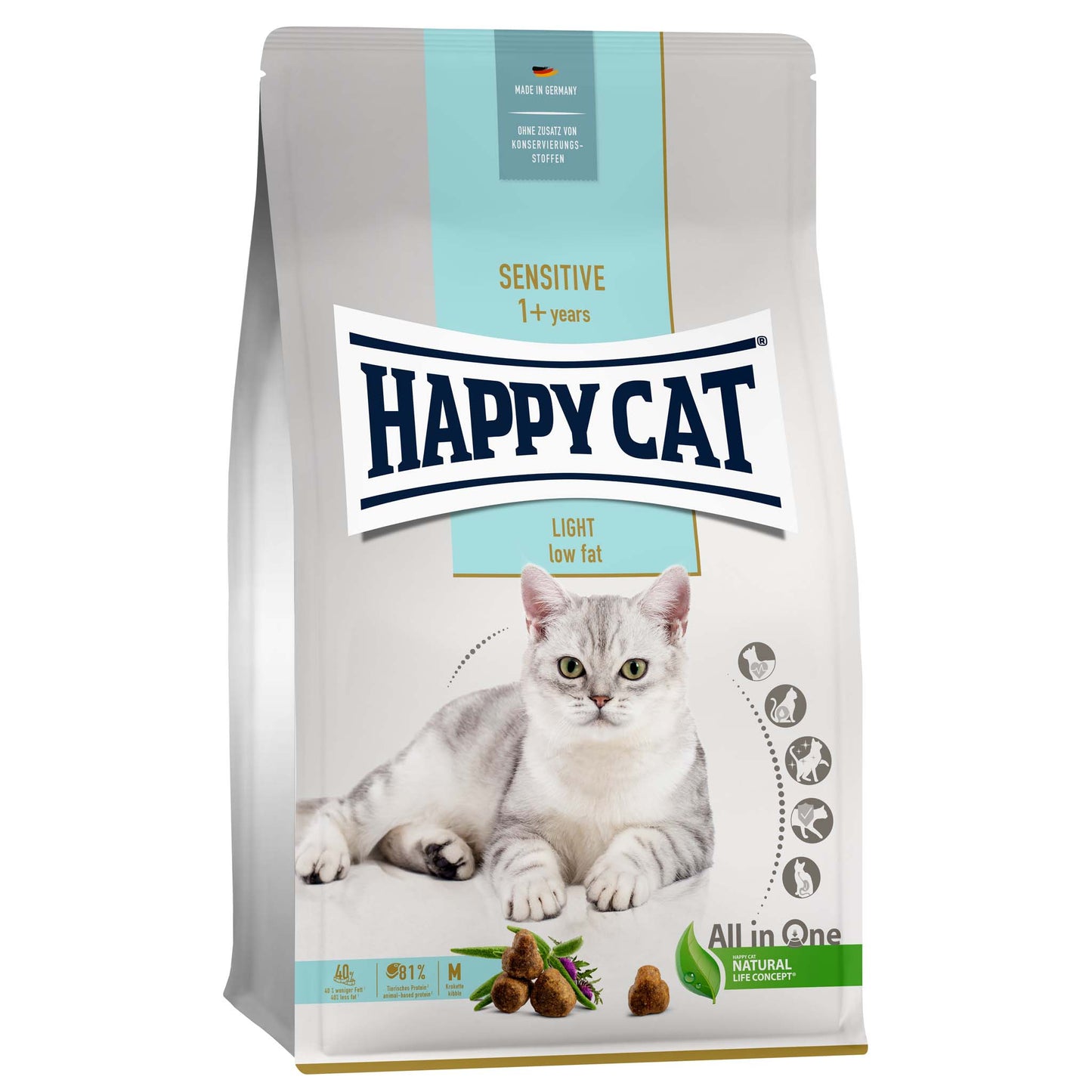 Happy Cat - Sensitive Adult light low fat